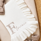Floral Initial Detail Oyster Blanket