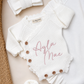 White Scallop Romper