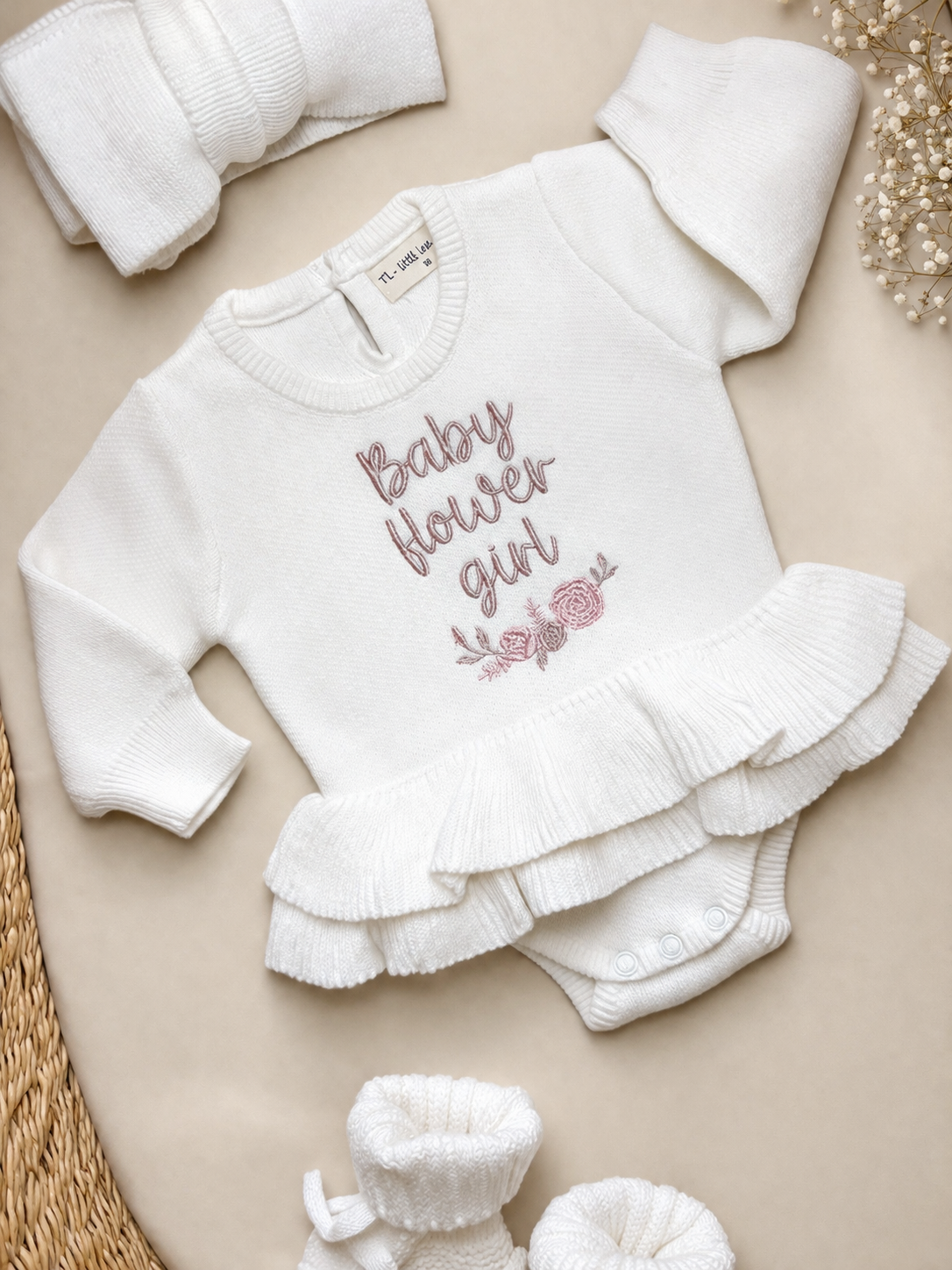 White Raya Tutu Romper Bundle