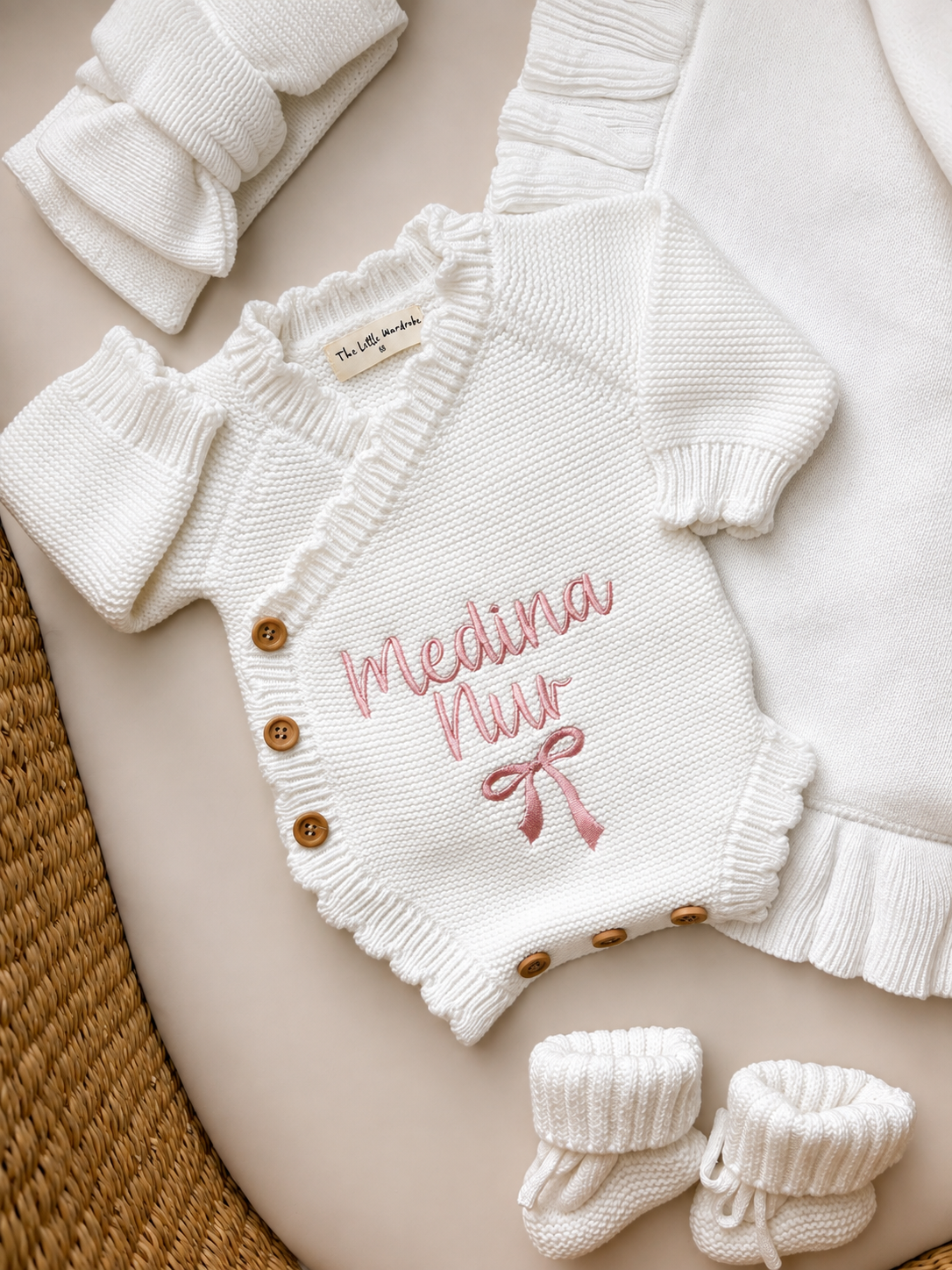 White Scallop Romper Bundle