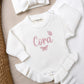 White Luxé Frill Leg Romper