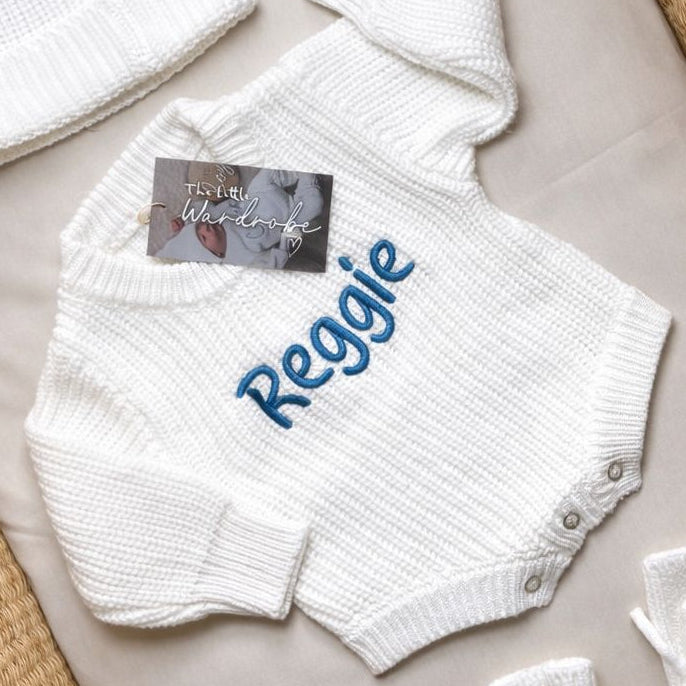 White Alba Unisex Romper