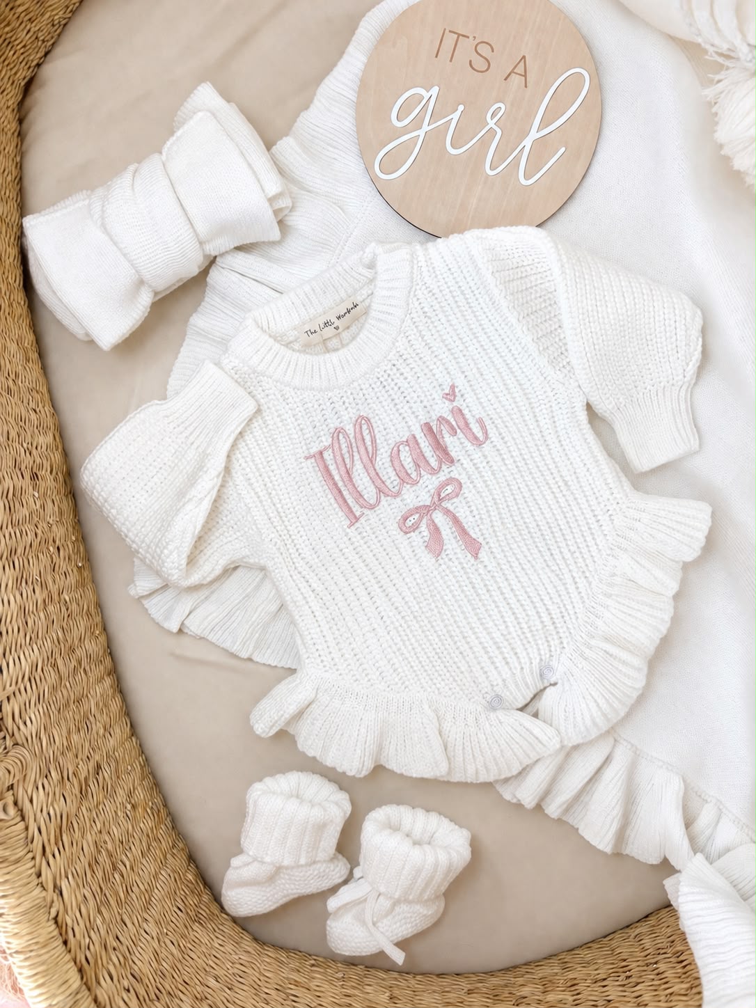 White Luxé Frill Leg Romper Bundle