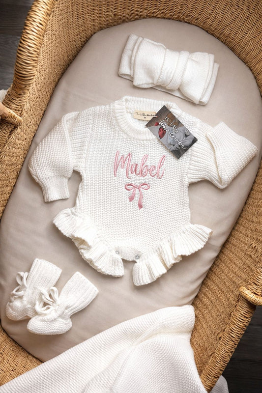 White Luxé Frill Leg Romper Bundle