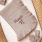 Mocha Oyster Ruffle Blanket