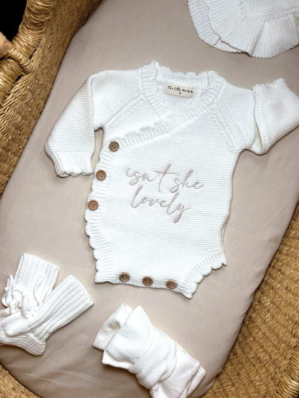 White Scallop Romper Bundle