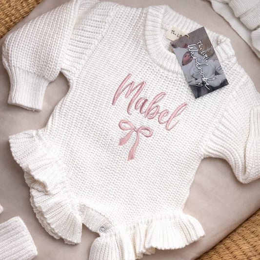 White Luxé Frill Leg Romper