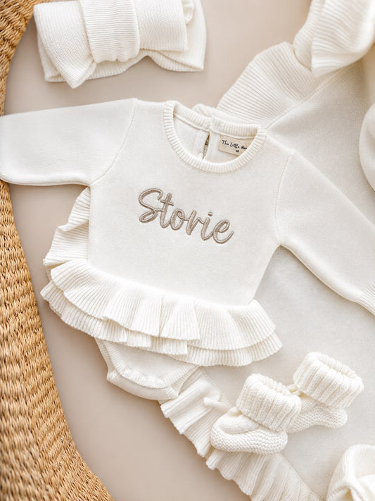 White Raya Tutu Romper Bundle