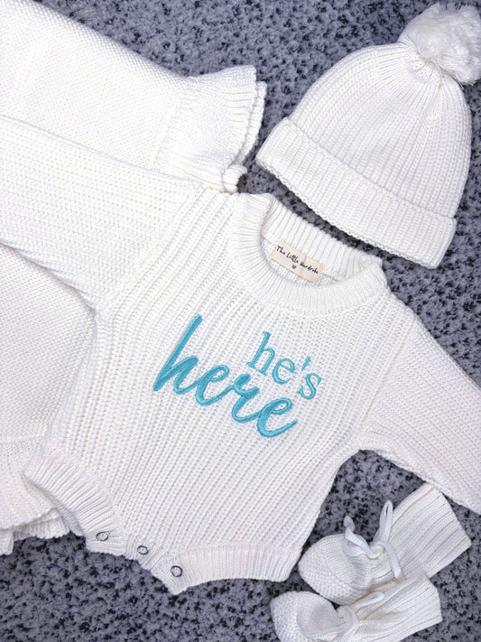 White Alba Unisex Romper Bundle