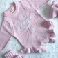 Pink Rosélle Frill Leg Romper Bundle