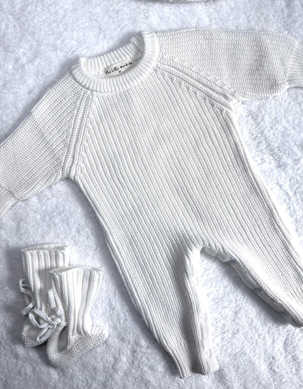 White Ivoryn Long Leg Romper