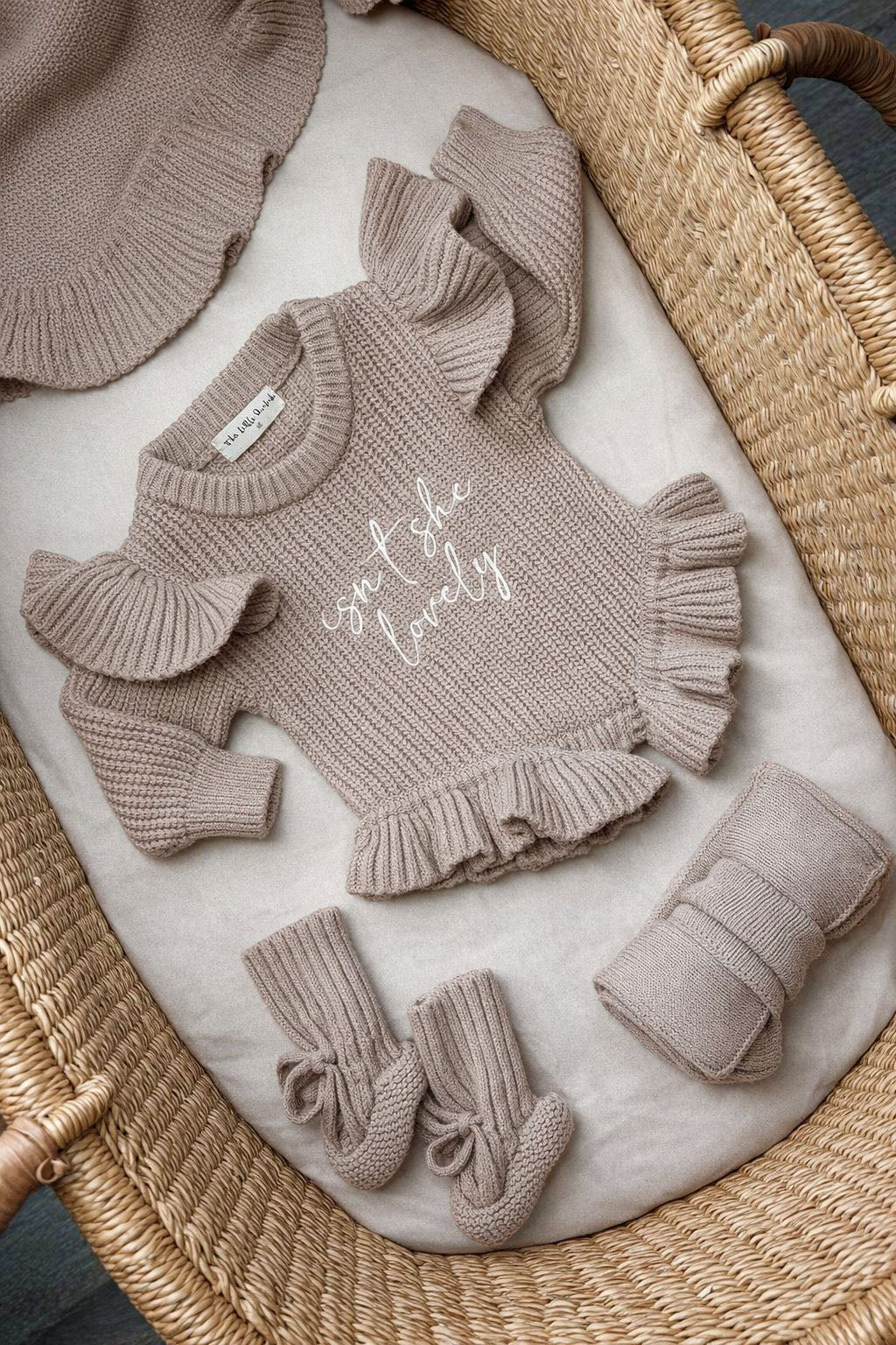 Mocha Luxé Frill Leg Romper Bundle